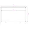 Store roulant d'extérieur 245 (l) x 140 (H) cm bleu HDPE 627865627865