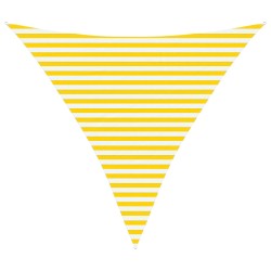 Voile d'ombre Jaune et blanc 3,6 x 3,6 x 3,6 m 627866627866
