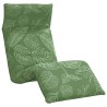 Transat pliant en tissu Oxford motif feuilles 175 x 54 x 8,5 cm 627871627871