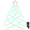 Lumière en forme d'arbre de Noël Multicolore 78 x 58 cm PVC 627876627876