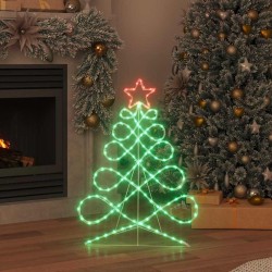Lumière en forme d'arbre de Noël Multicolore 78 x 58 cm PVC 627876627876
