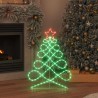 Lumière en forme d'arbre de Noël Multicolore 78 x 58 cm PVC 627876627876
