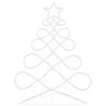 Lumière en forme d'arbre de Noël Multicolore 78 x 58 cm PVC 627876627876