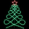 Lumière en forme d'arbre de Noël Multicolore 78 x 58 cm PVC 627876627876