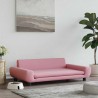 Lit pour chien rose 100x54x33 cm velours 627877627877
