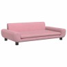 Lit pour chien rose 100x54x33 cm velours 627877627877