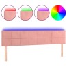 Tête de lit à LED Rose 200x5x78/88 cm Velours 627880627880