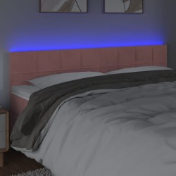 Tête de lit à LED Rose 200x5x78/88 cm Velours 627880627880