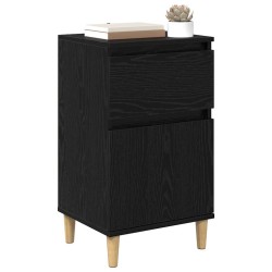 Cabinet de chevet avec tiroir 2 pcs Chêne noir 40 x 35 x 70 cm 627881627881
