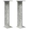 Support de Plante 2 pcs Gris Béton 25 x 25,5 x 100,5 cm 627882627882