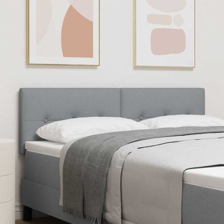 Tête de lit réglable en hauteur Gris clair 144 cm tissu 627885627885