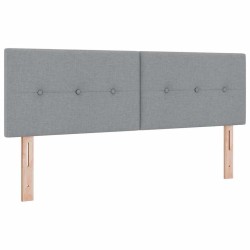 Tête de lit réglable en hauteur Gris clair 144 cm tissu 627885627885
