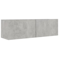 Ensemble de meubles TV 4 pcs Gris béton Bois d'ingénierie 627886627886