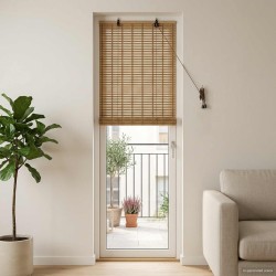 Store enrouleur Nature 40 x 220 cm Bambou 627893627893