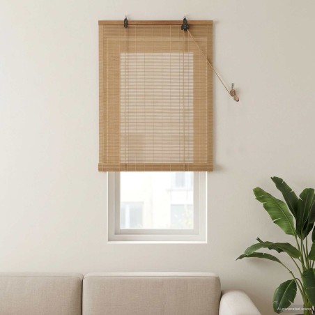 Store enrouleur Marron 40 x 160 cm Bambou 627895627895