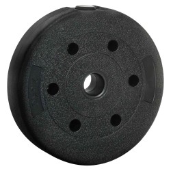 Set d'haltères 2-en-1 40kg Noir et Rouge Ciment et sable de fer 627898627898