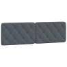 Coussin de tête de lit gris foncé 160 cm velours 627900627900