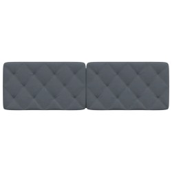 Coussin de tête de lit gris foncé 160 cm velours 627900627900