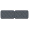 Coussin de tête de lit gris foncé 160 cm velours 627900627900