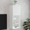 Meuble TV avec lumières LED blanc 40,5x30x102 cm 627903627903