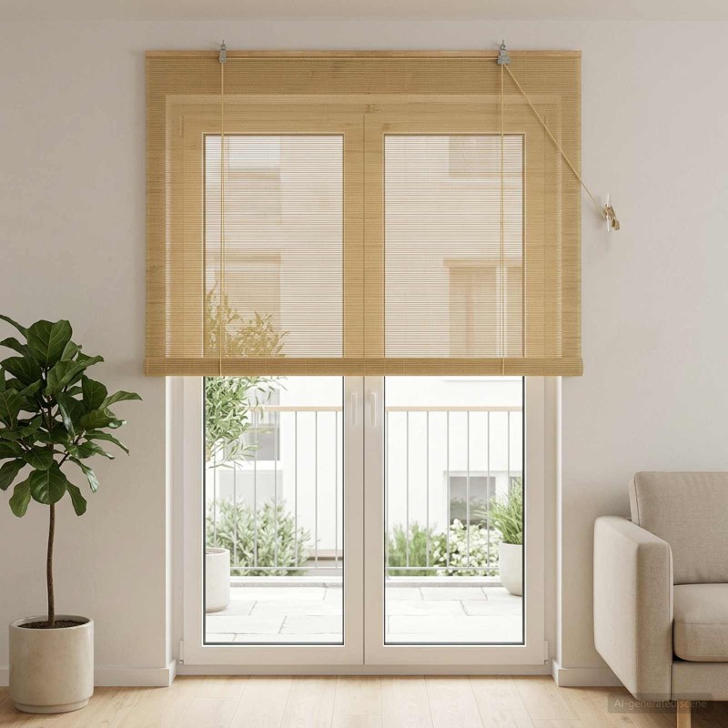 Store enrouleur Naturel 160 x 220 cm Bambou 627904627904