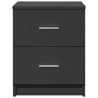 Tables de chevet (lot de 2) avec 2 tiroirs noires 40 x 36 x 50 cm 627906627906