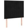 Tête de lit Noir 90x5x118/128 cm Velours 627909627909