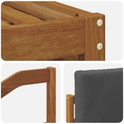 Ensemble de canapé d'angle 6 pcs Naturel et Anthracite 627914627914