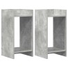 Support de Plante 2 pc Gris Béton 30 x 30 x 60 cm 627921627921