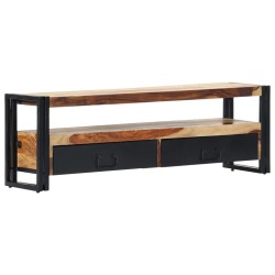 Meuble TV 120x30x40 cm Bois de Sesham solide 627926627926