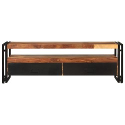 Meuble TV 120x30x40 cm Bois de Sesham solide 627926627926