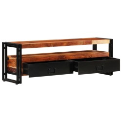 Meuble TV 120x30x40 cm Bois de Sesham solide 627926627926