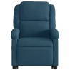 Fauteuil inclinable de massage électrique bleu velours 627934627934