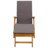 Chaise longue inclinable et pliable 2 pcs Gris 55 x 146 x 91 cm 627935627935