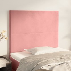 Tête de lit Rose 90x5x118/128 cm Velours 627937627937