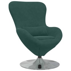 Fauteuil œuf Vert foncé Velours 627938627938