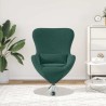 Fauteuil œuf Vert foncé Velours 627938627938