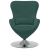 Fauteuil œuf Vert foncé Velours 627938627938