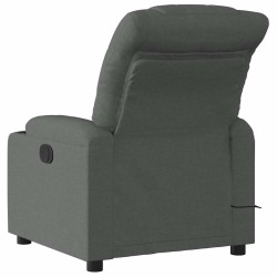 Fauteuil inclinable de massage gris foncé tissu 627939627939