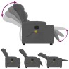 Fauteuil inclinable de massage gris foncé tissu 627939627939