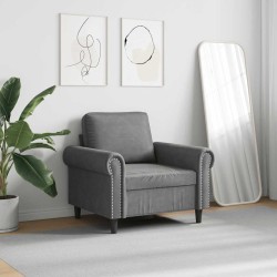 Fauteuil Gris foncé 60 cm Velours 627950627950