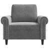 Fauteuil Gris foncé 60 cm Velours 627950627950