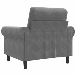 Fauteuil Gris foncé 60 cm Velours 627950627950