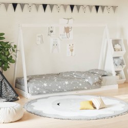 Cadre de lit pour enfants blanc 80x200 cm bois de pin massif 627952627952