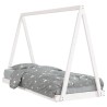 Cadre de lit pour enfants blanc 80x200 cm bois de pin massif 627952627952