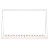 Cadre de lit pour enfants blanc 80x200 cm bois de pin massif 627952627952