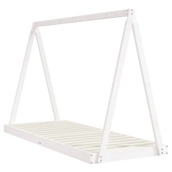 Cadre de lit pour enfants blanc 80x200 cm bois de pin massif 627952627952