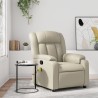 Fauteuil de massage inclinable crème similicuir 627954627954