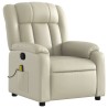 Fauteuil de massage inclinable crème similicuir 627954627954