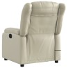 Fauteuil de massage inclinable crème similicuir 627954627954